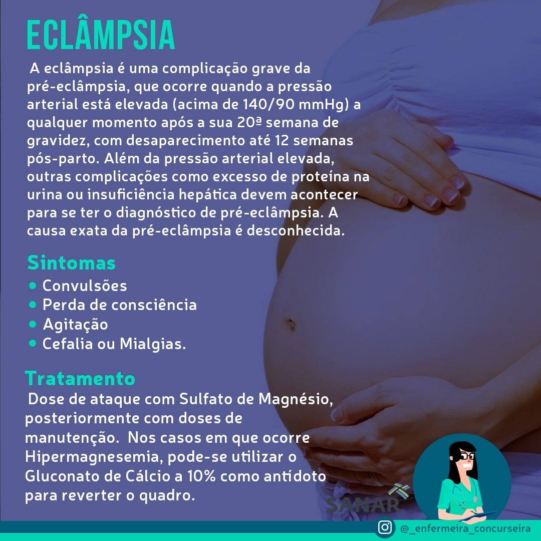 Resumo de Eclampsia | Enfermagem
