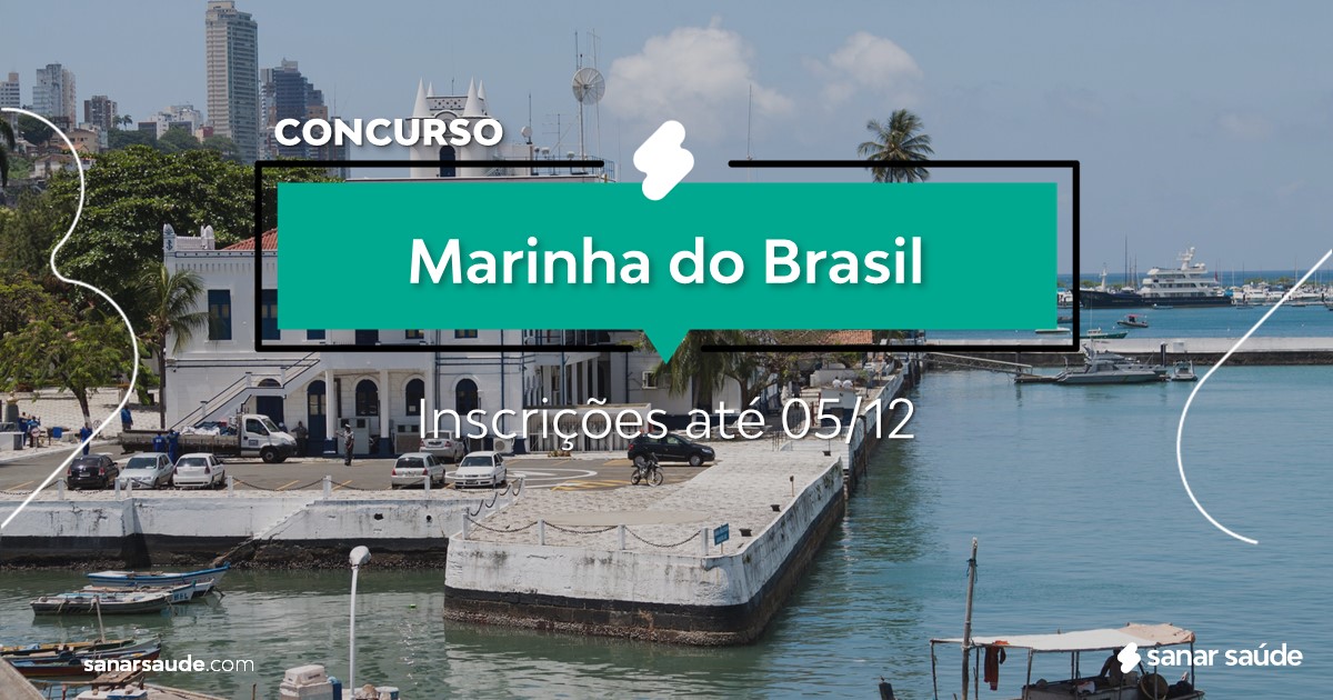 Concurso da Marinha do Brasil: na Saúde, inicial de R$9 mil!