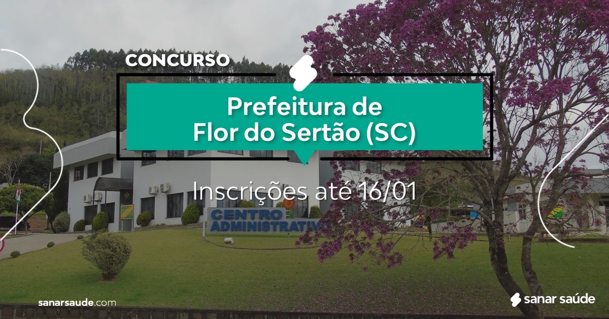 Concurso de Flor do Sertão - SC: vagas imediatas na Saúde!