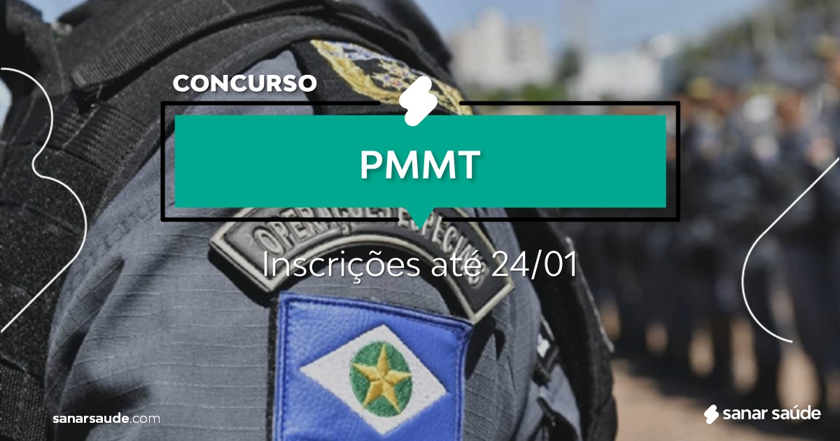 Concurso PMMT: salários de R$8 mil na Saúde!