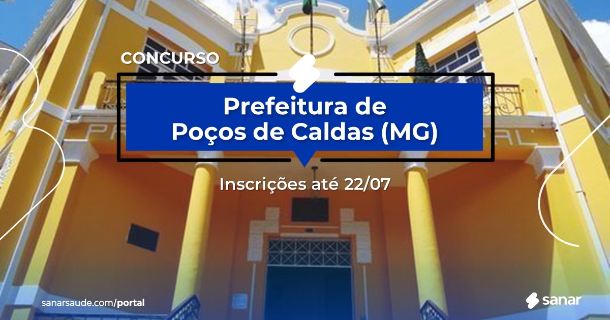 Concurso de Poços de Caldas - MG: cargos na Saúde!