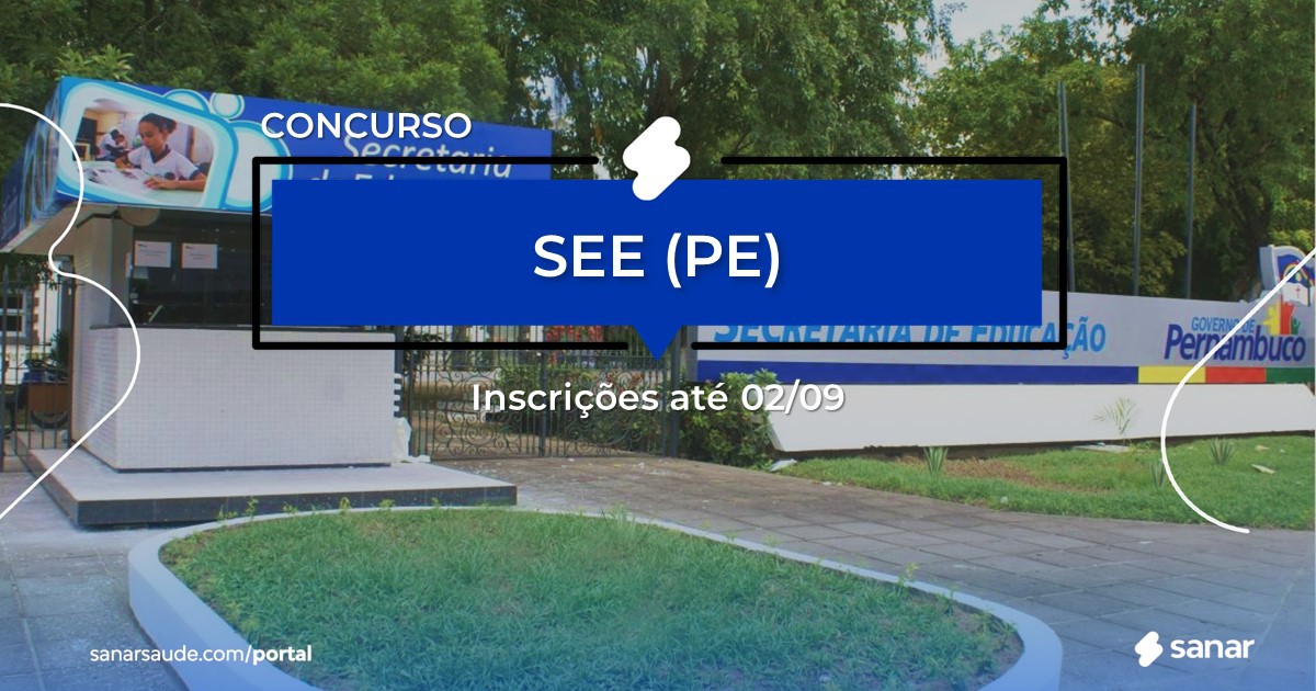 Concurso da SEE - PE: na Saúde, vagas imediatas!