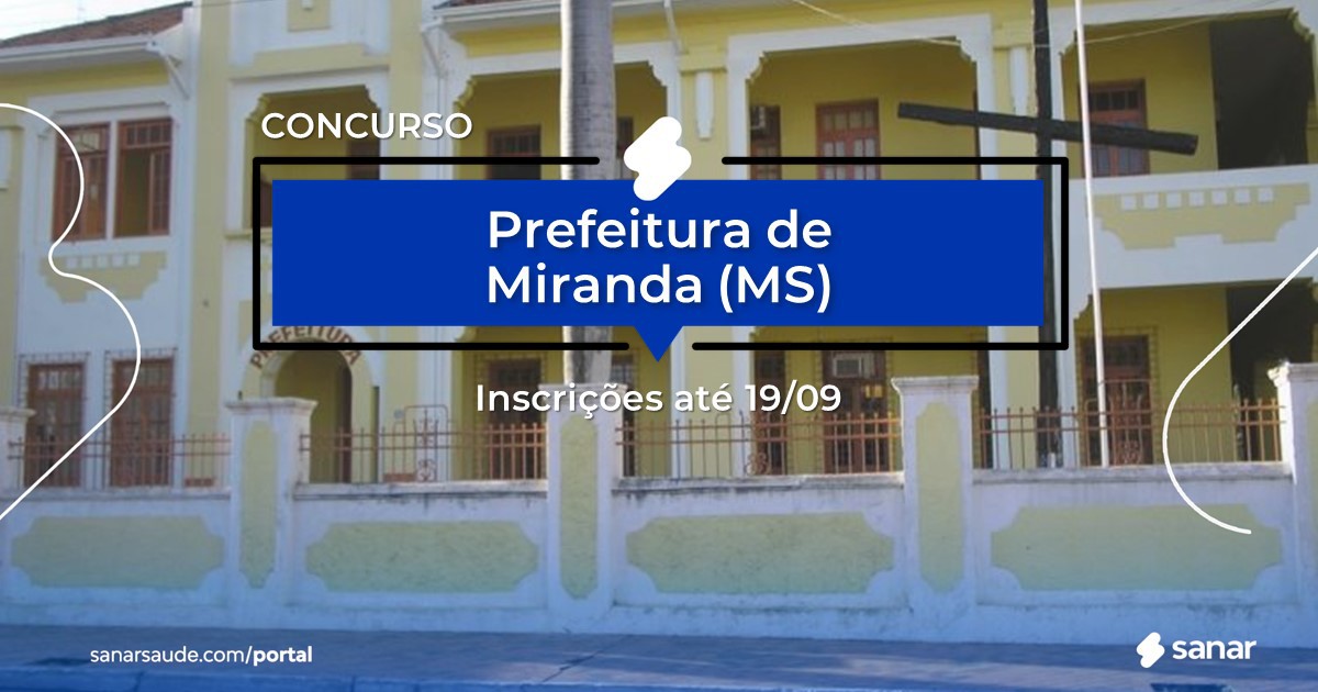 Concurso de Miranda - MS: na Saúde, vagas imediatas!