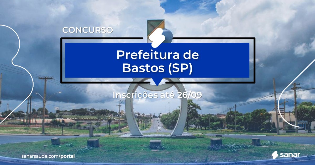 Concurso de Bastos - SP: vaga na Saúde para médico!