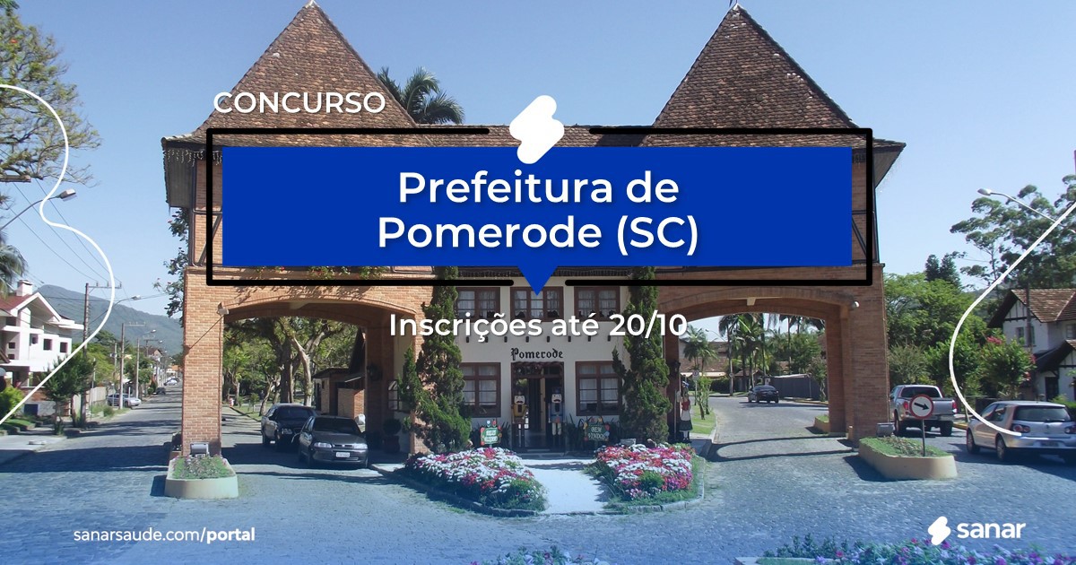 Concurso de Pomerode - SC: na Saúde, salários de até R$18 mil!