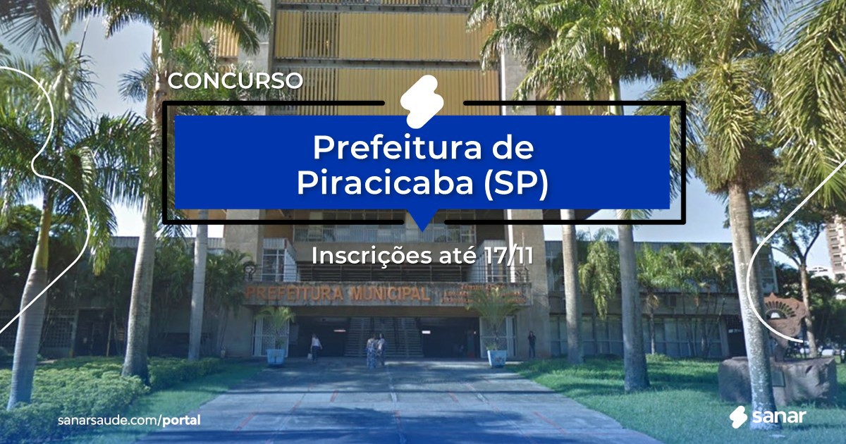 Concurso de Piracicaba - SP: vagas imediatas na Saúde!