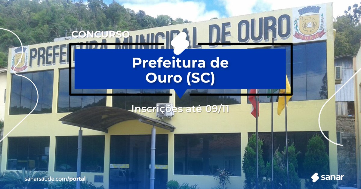 Concurso de Ouro - SC: vagas imediatas na Saúde!