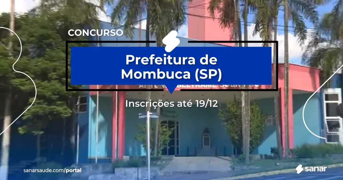Concurso de Mombuca - SP: vagas na Saúde para médicos!