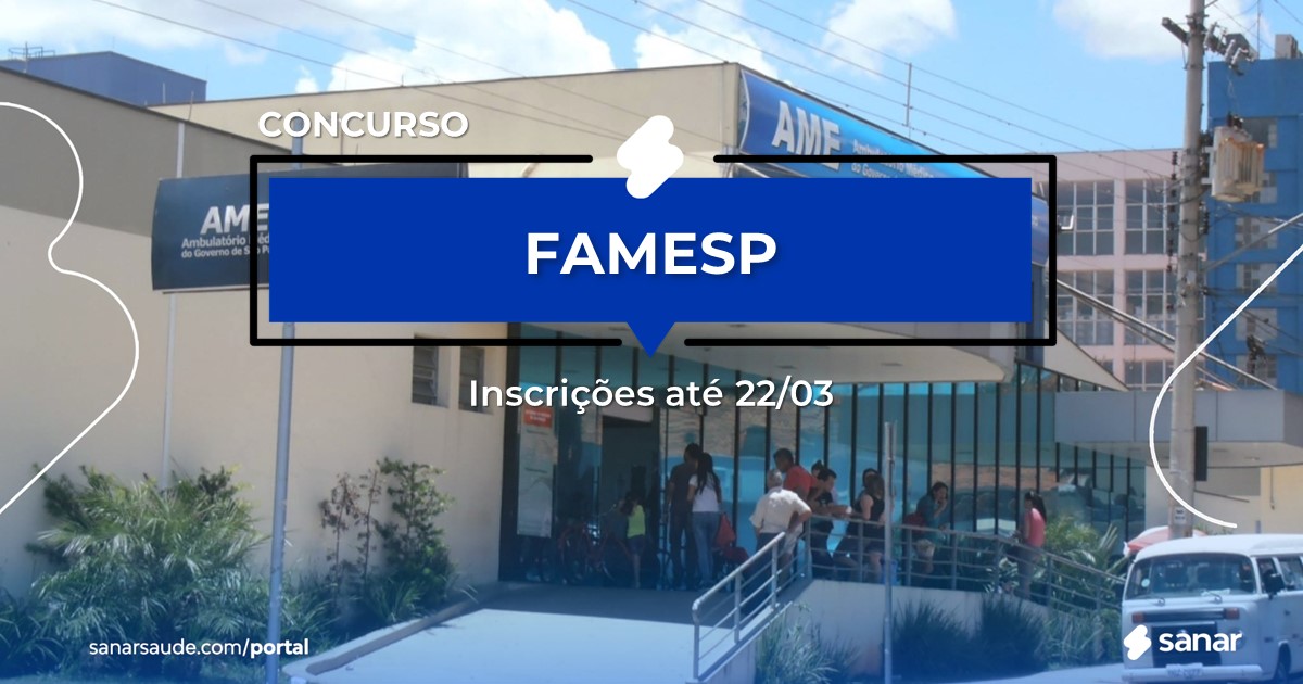 Concurso da FAMESP: vagas na Saúde para enfermeiros!