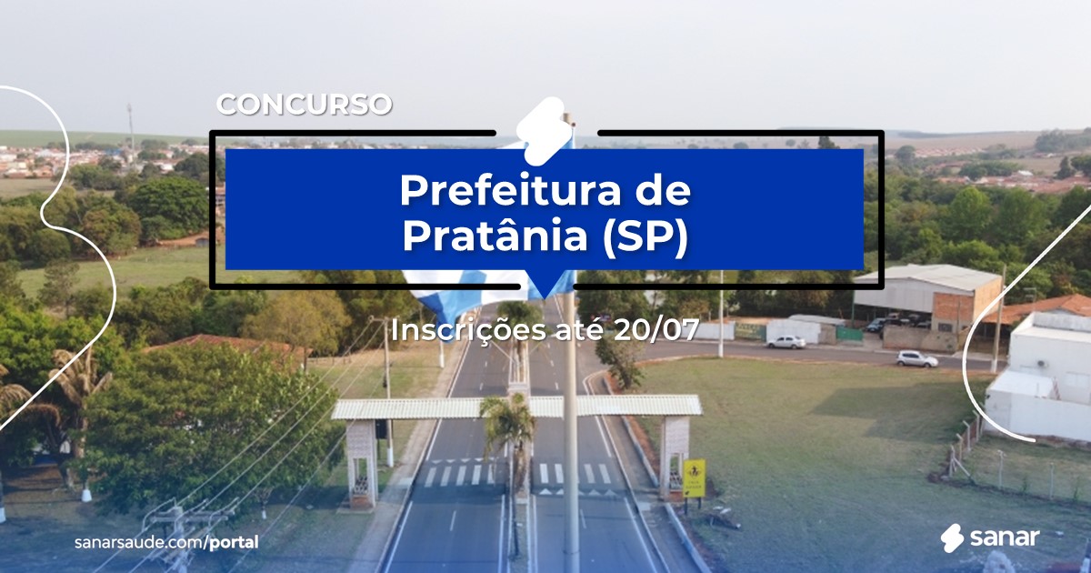 Concurso de Pratânia - SP: vagas imediatas na Saúde!