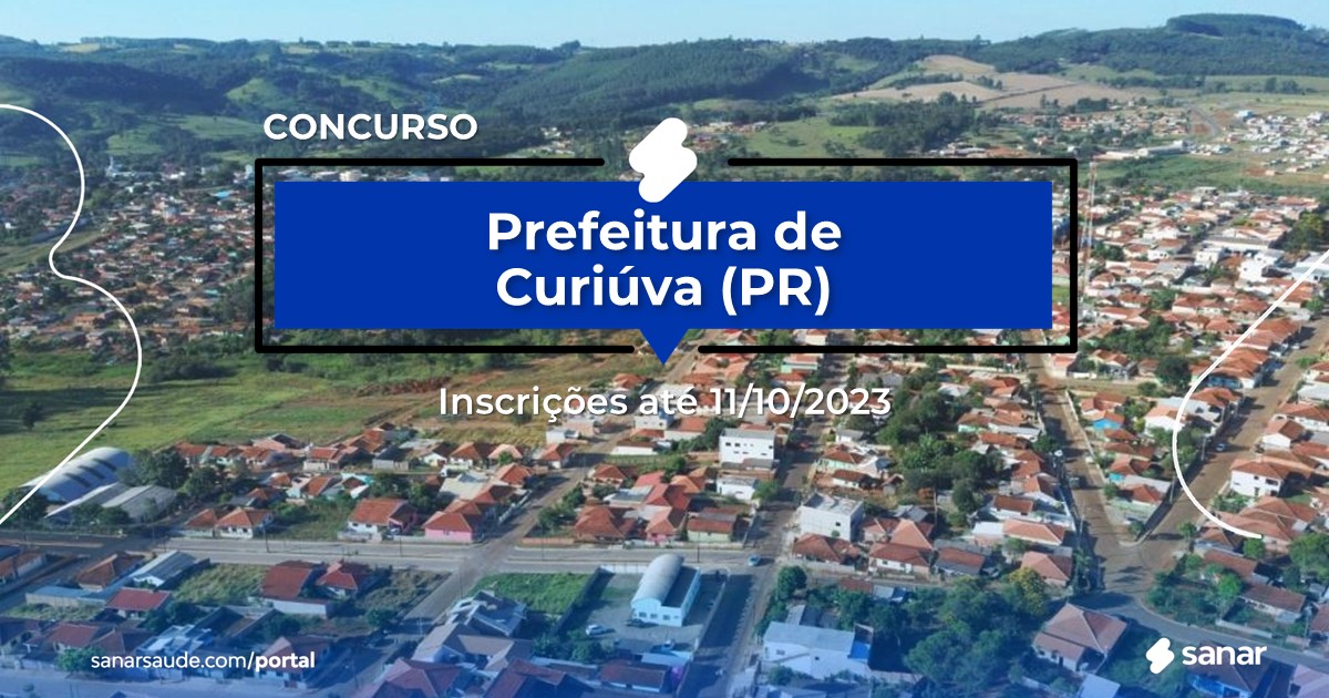 Concurso de Curiúva - PR: cargos na Saúde!