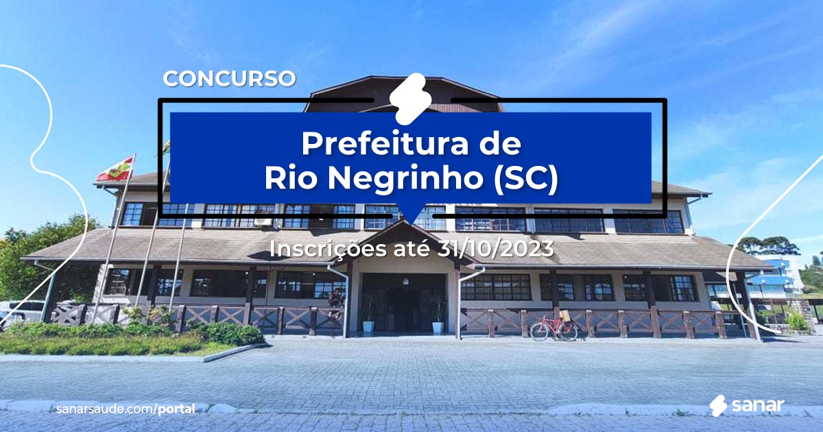 Concurso de Rio Negrinho - SC: salários de até R$16 mil na Saúde!
